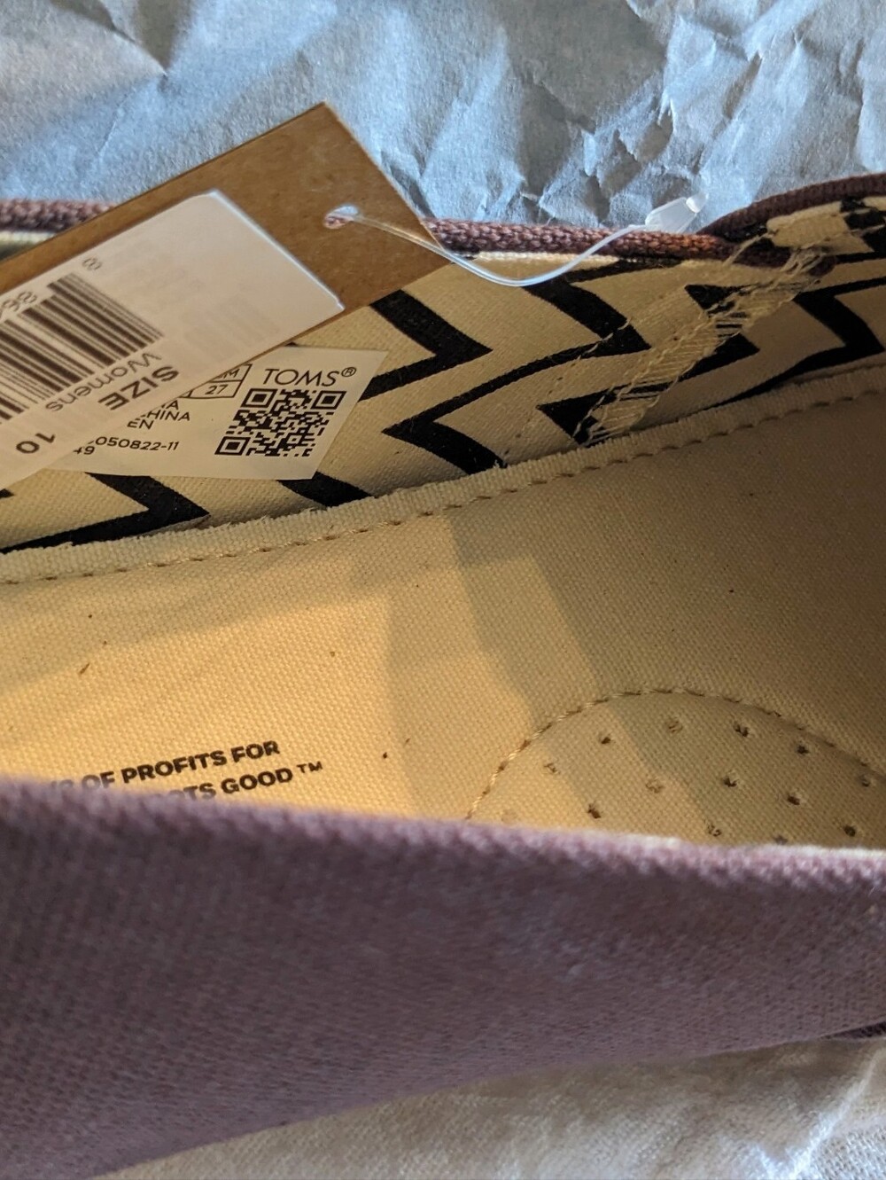 Toms Women's s Slip-On Size 10 in Brown New in Box